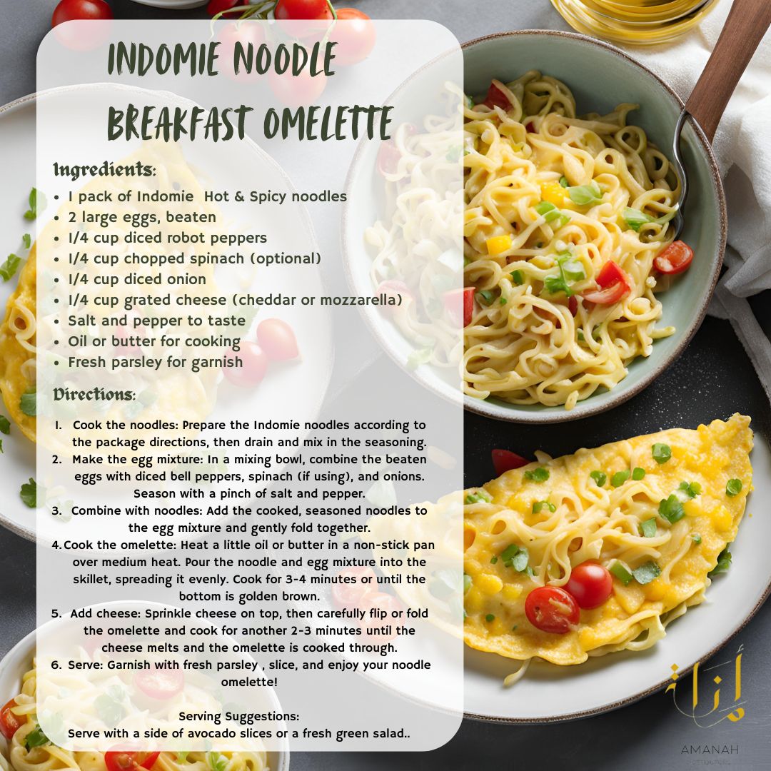 Indomie Noodle Breakfast Omelette