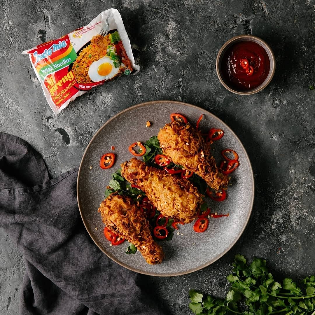 Indomie Noodles Crispy Fried Chicken